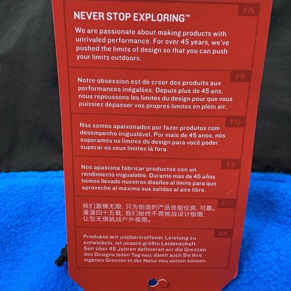 The North Face Highest Peak Full-Zip Fleece Jacket Blue Black Women’s M NWT GORP - Picture 8 of 11